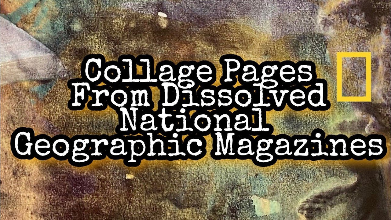 Let's Dissolve National Geographic Magazines to Make Collage Paper!
