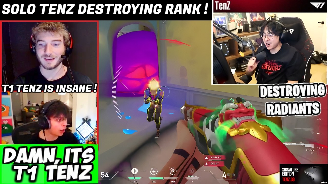 NEW T1 TenZ Randomly Faced ENVY Eggster & FLY Grimm in Ranked ! Valorant