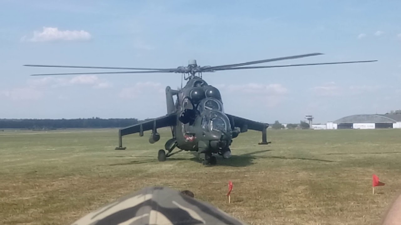 Polish Mi-24 Start up and take off| Air Festival 2018