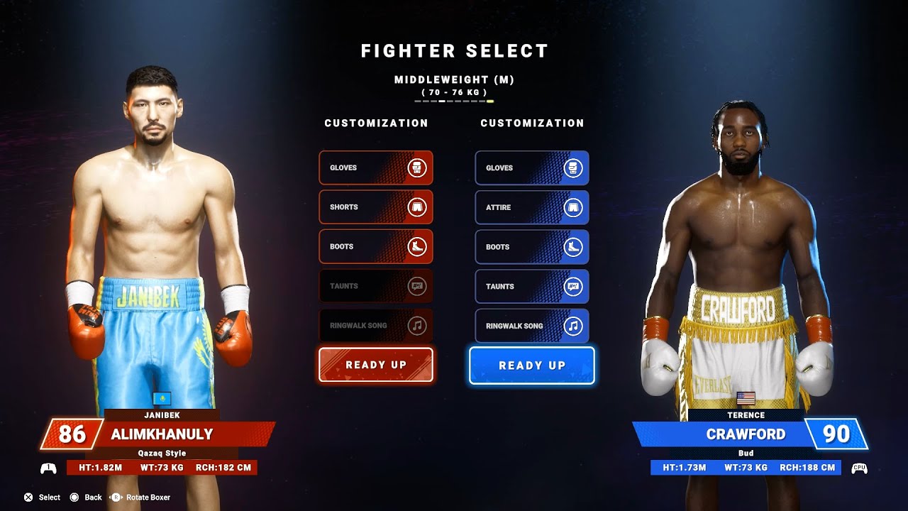 Жанибек Алимханулы против Теренса Кроуфорда (матч-реванш) - абсолютный чемпион мира по боксу.