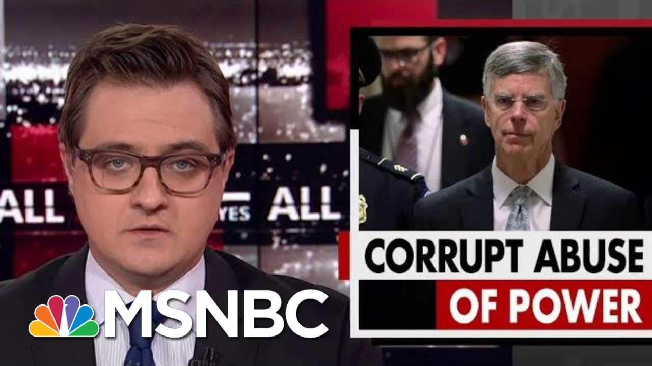 Chris Hayes On Bill Taylor’s Damning Testimony Against President Donald Trump | All In | MSNBC