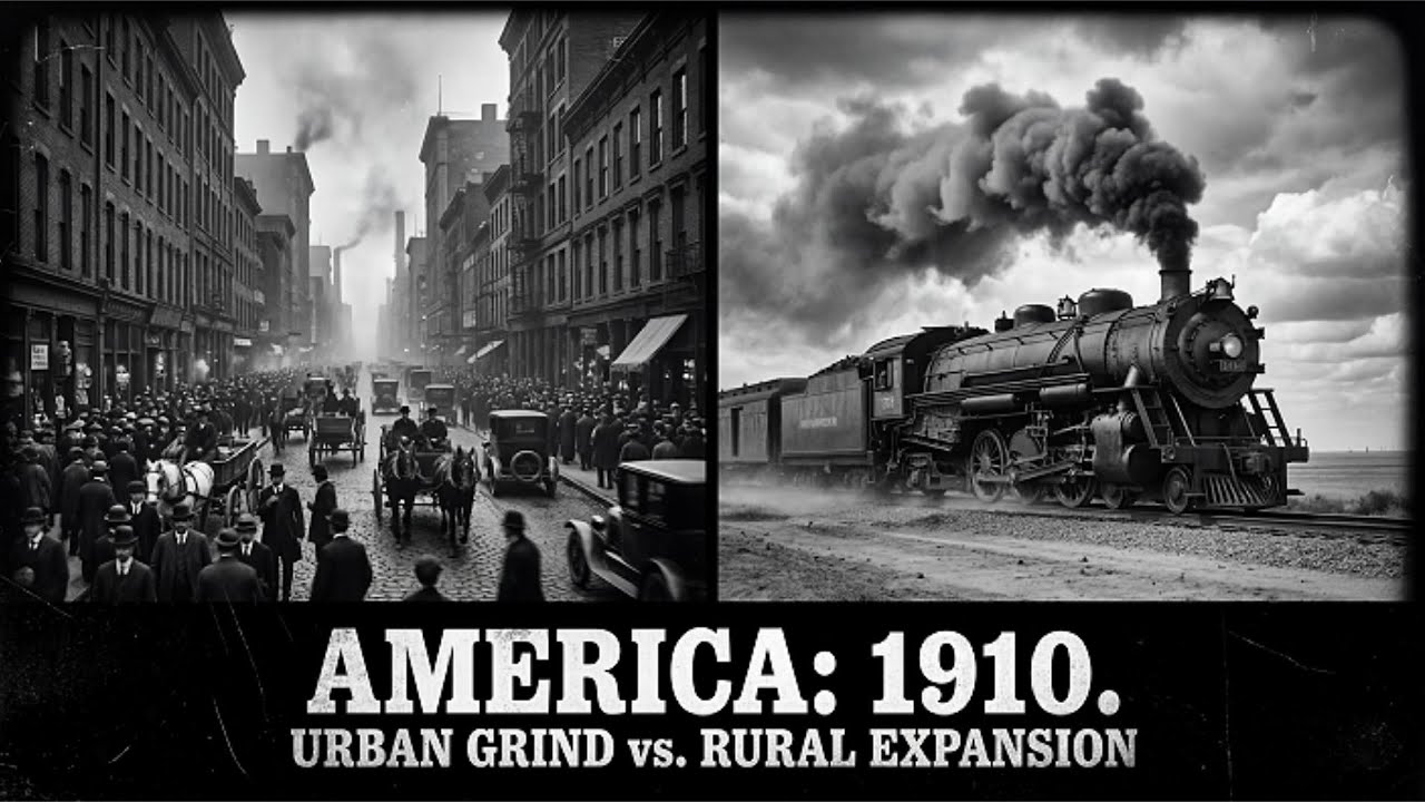 Forgotten America (1910): Cities, Farms & Railroads in Motion