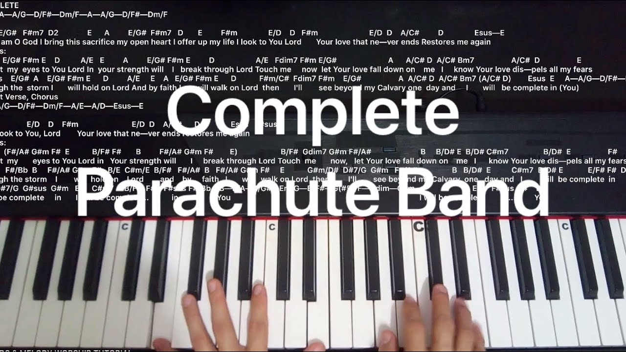 Complete Parachute Band Piano Cover and Chords
