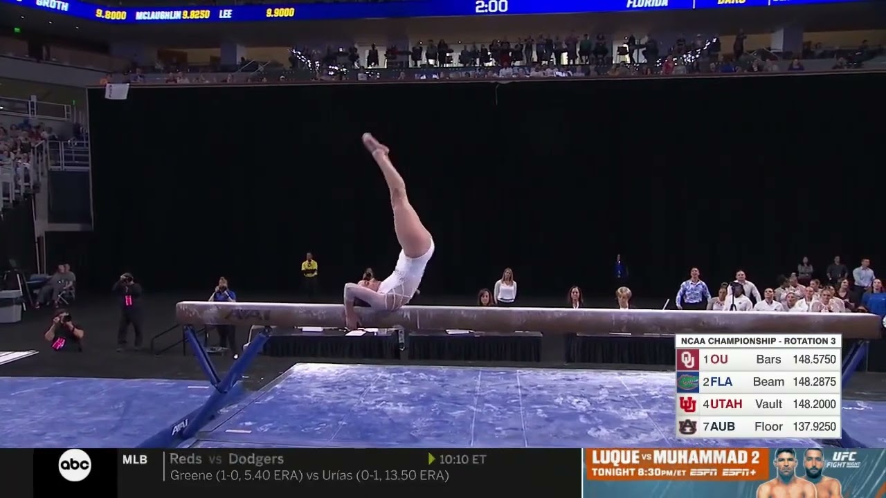 Leah Clapper (Florida) Beam 2022 National Championship Final 9.9250