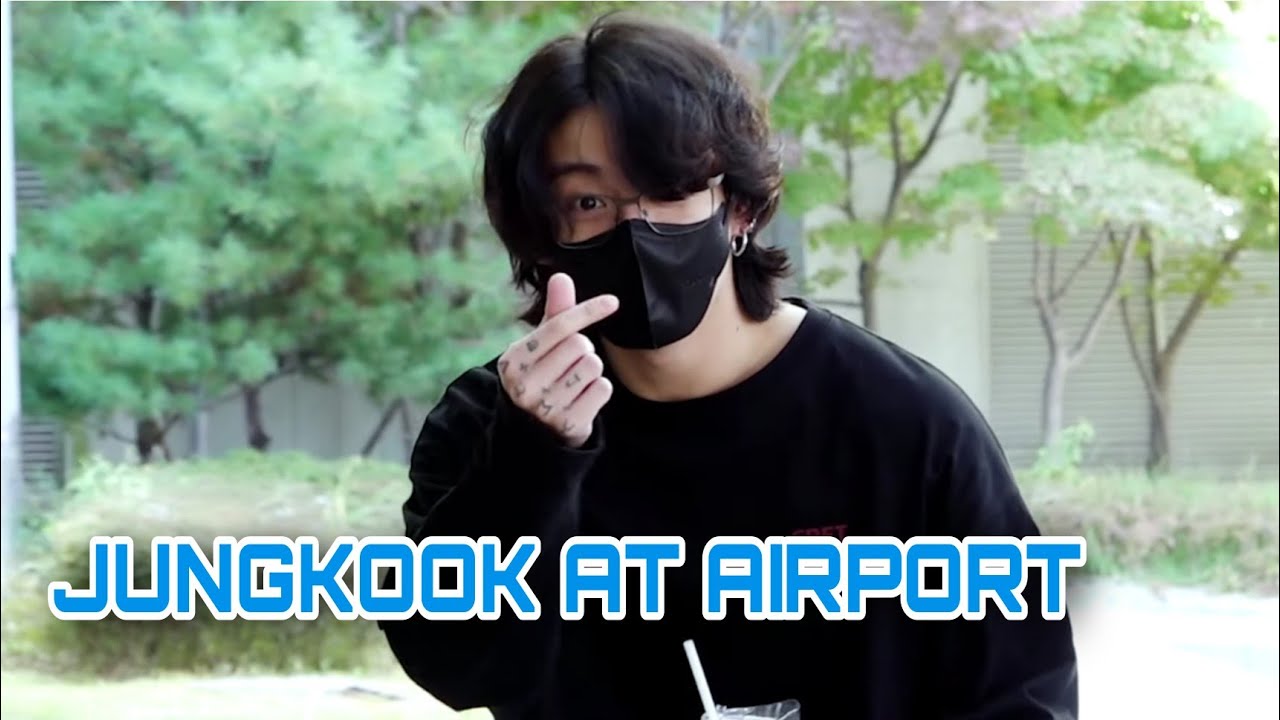 BTS JUNGKOOK SGBAC Airport Departure #방탄소년단 #정국 #JK #Jungkook #bts #btsatairport #btsairportfashion