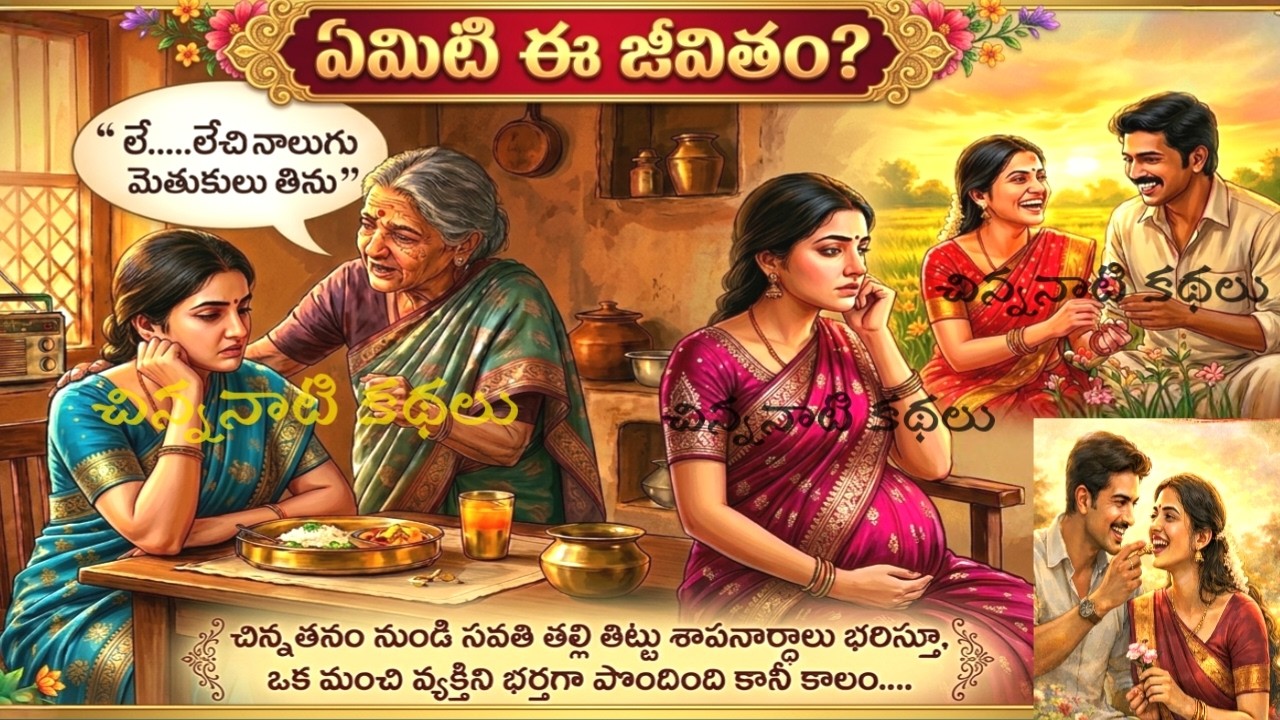 జీవితం చీకటి వెలుగుల ఆట కానీ ఆమె జీవితంలో చీకటి మాత్రమే... telugustoriesby Poojitha|kathalu