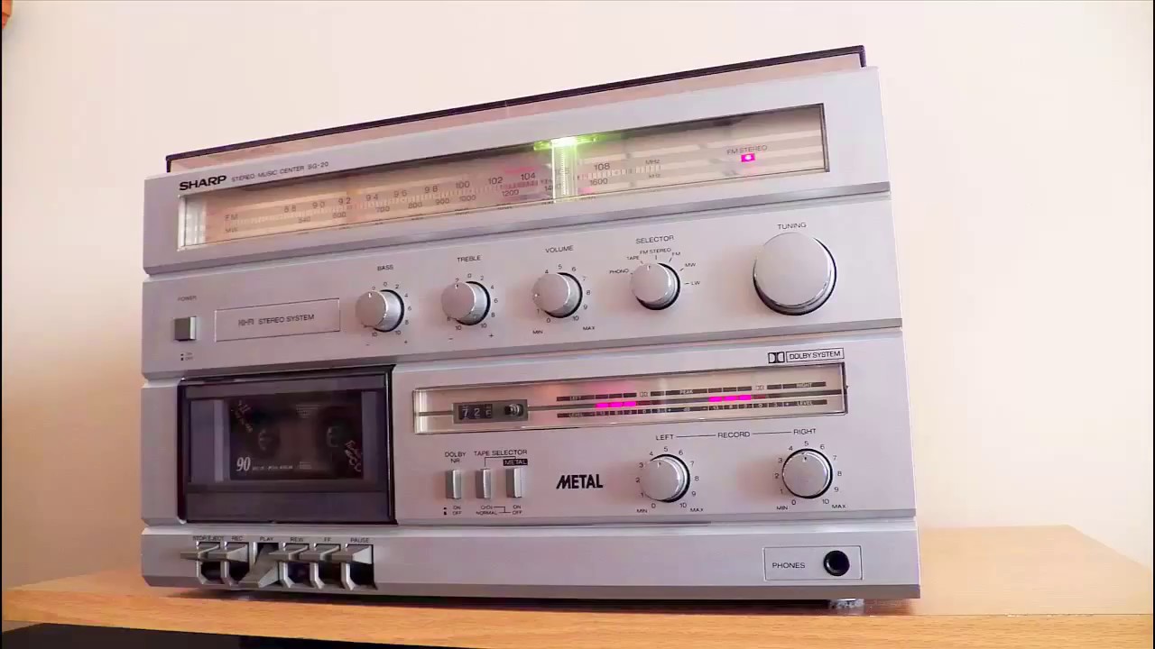 Vintage Sharp SG-20H Stereo Music Center