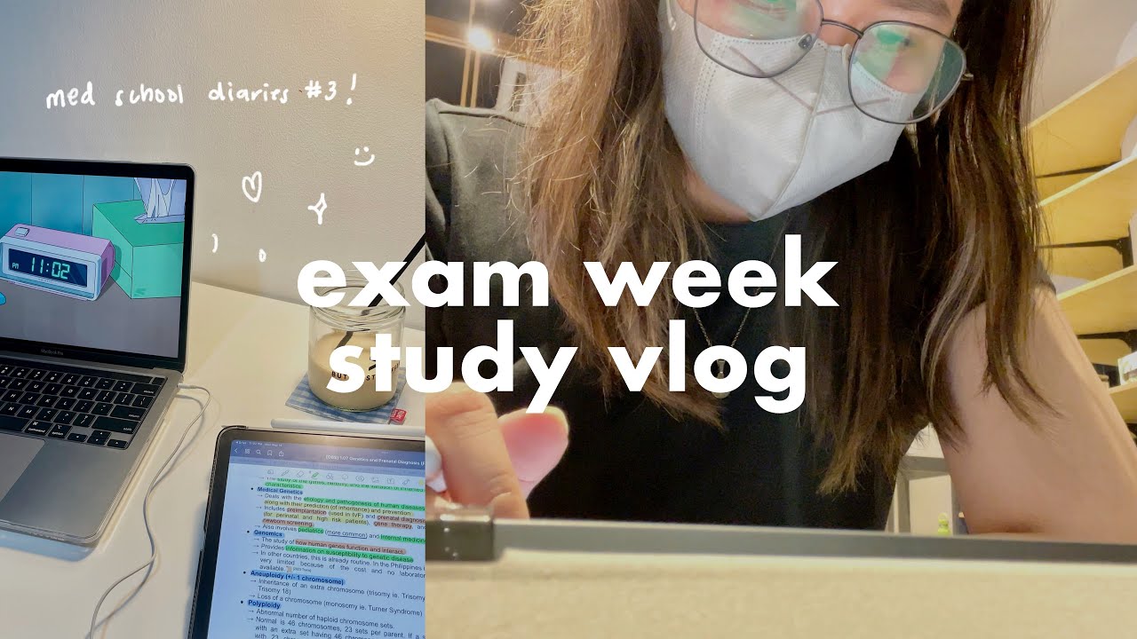 med school diaries 👩🏻‍⚕️ exam week study vlog