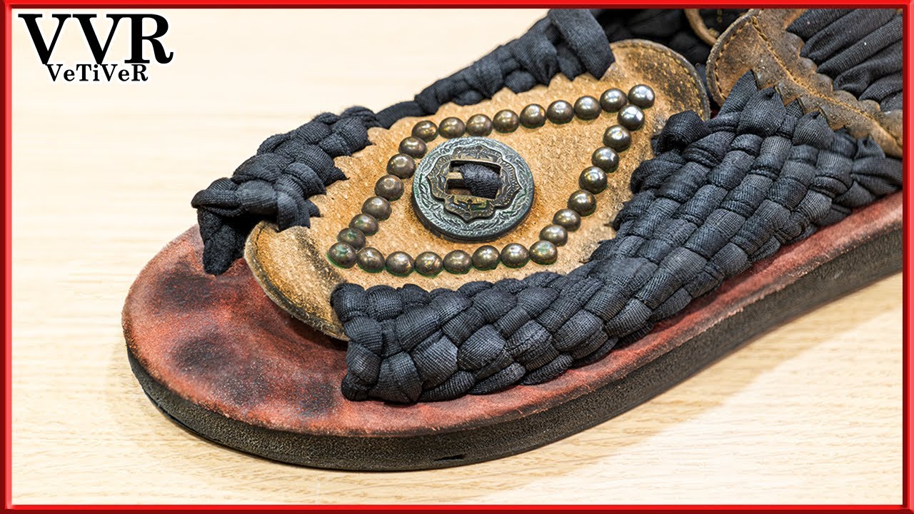 [ASMR] 'Clean & Restore' Vintage 'Chubasco' Aztec stud Sandals  -4k