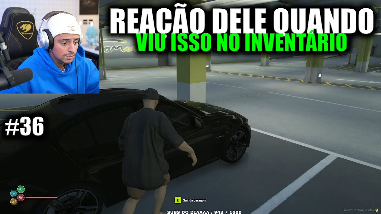 REAÇÃO DELE VENDO QUE ELE TINHA ISSO NO INVENTÁRIO É A MELHOR! EP 36