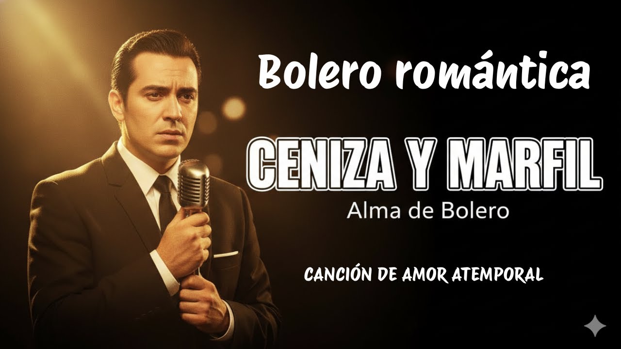 Ceniza y Marfil, Bolero romántico original, Letra y voz masculina, Alma de Bolero