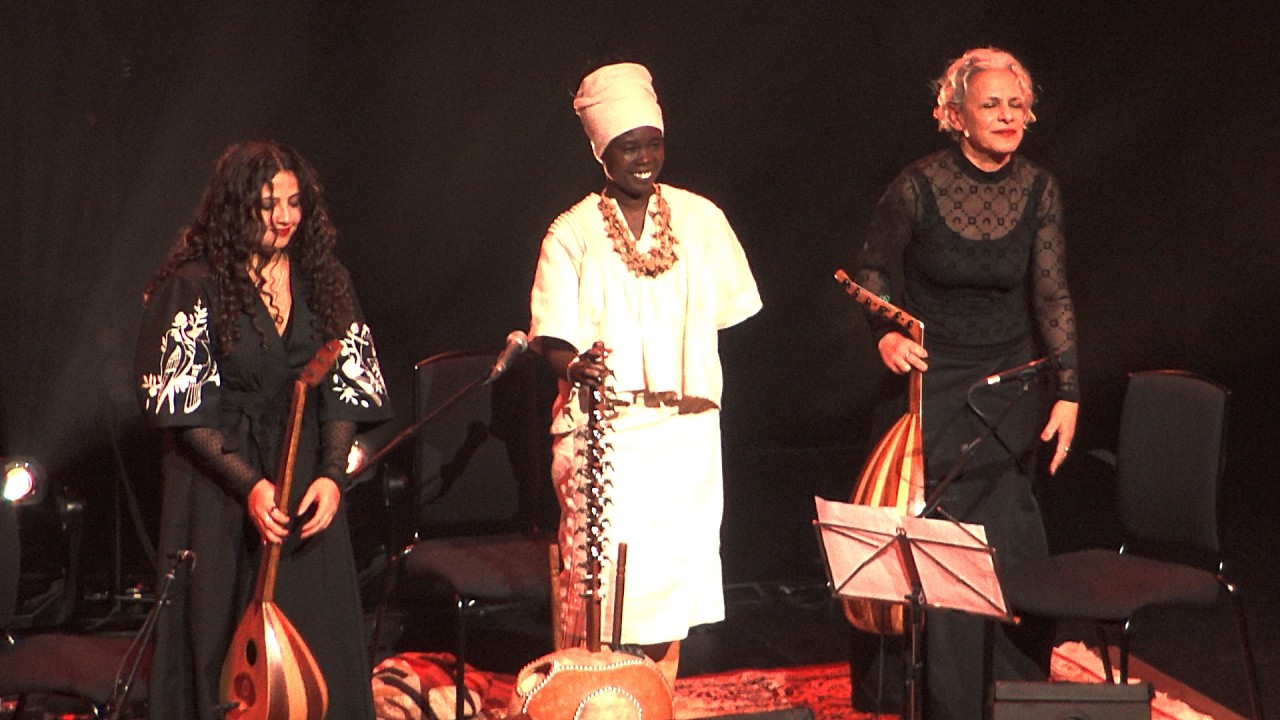 Kamilya Jubran, Senny Camara & Farah Kaddour, winners - Aga Khan Music Awards 2025 - Soutbank Centre