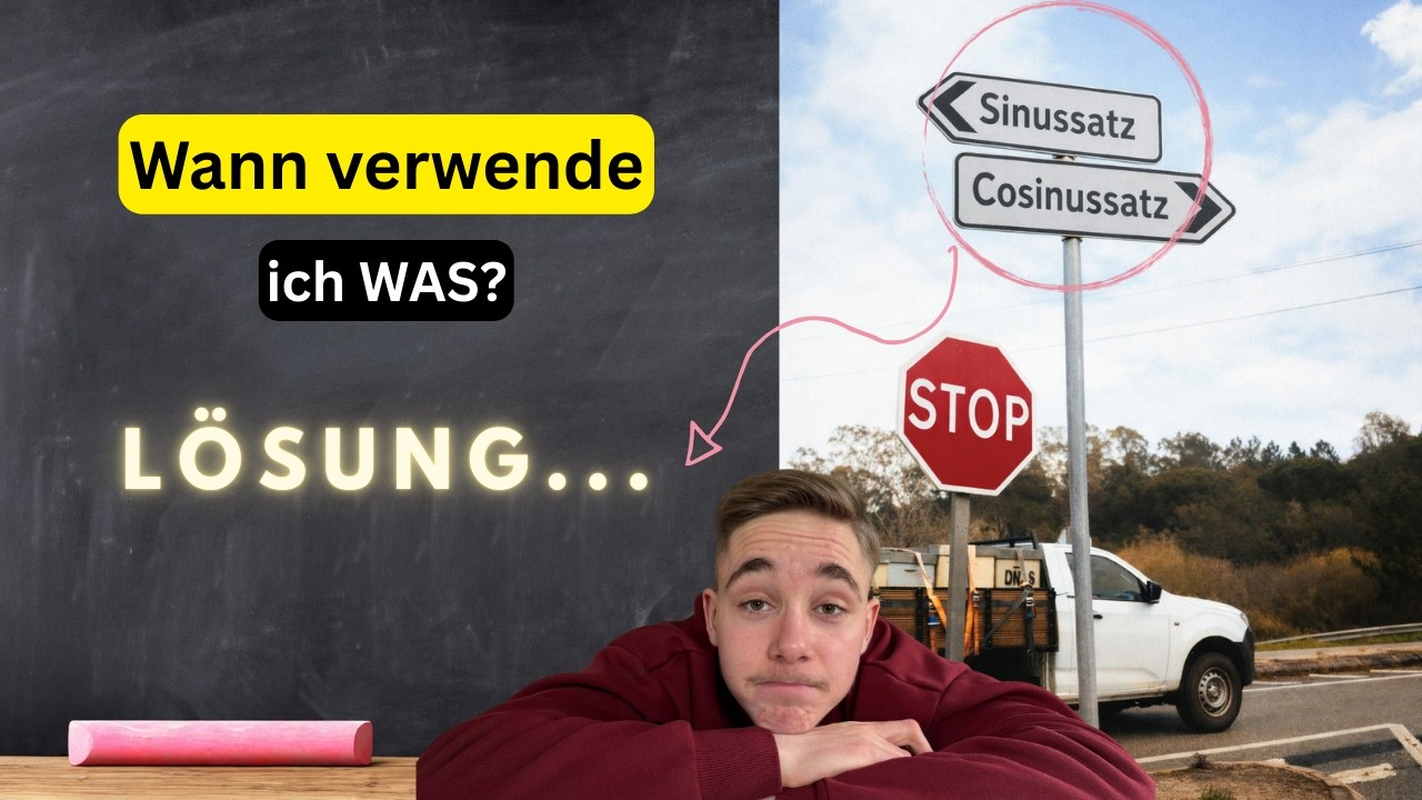 So löst du JEDE Dreiecksaufgabe – Sinussatz & Cosinussatz in 6 Minuten | BLF, ZP 10, MSA