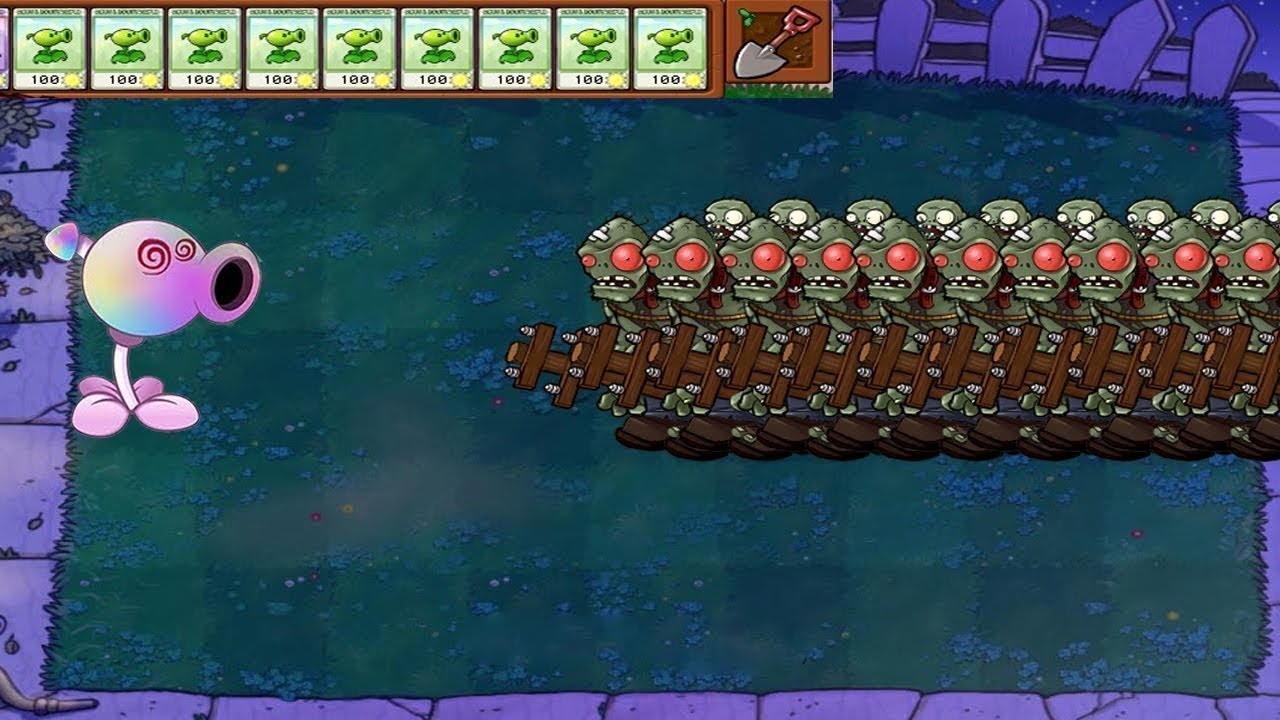 Plants vs Zombies Hypno-shroom vs Gatling Snow Pea vs Gargantuar