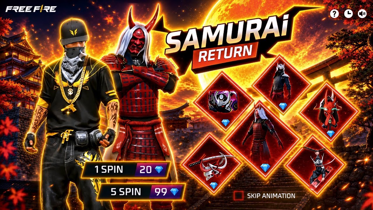 Zombie Samurai Bundle Return 2026 🥳💥 | Old Elite Pass Return | Ff Upcoming Event | Ff New Event