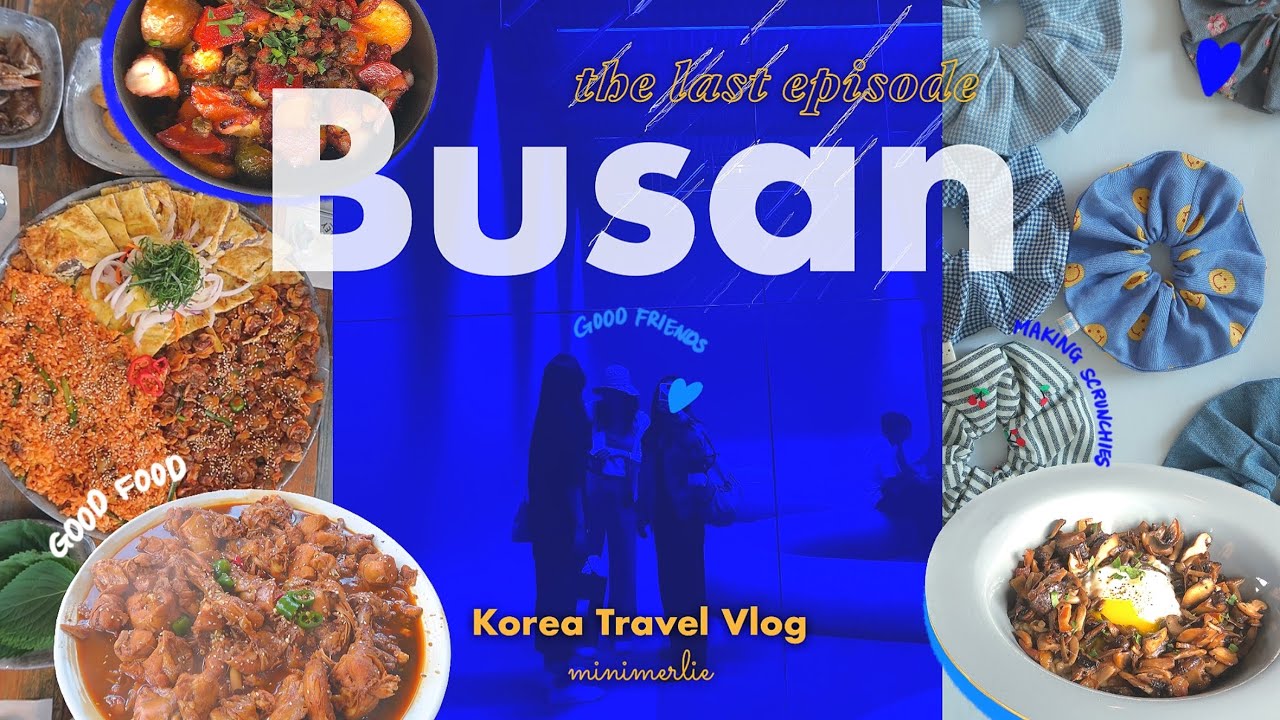 Korea Travel Vlog 🧵Busan Yeongdo Island, Design Fair Shopping, Making Hair Scrunchies for Friends