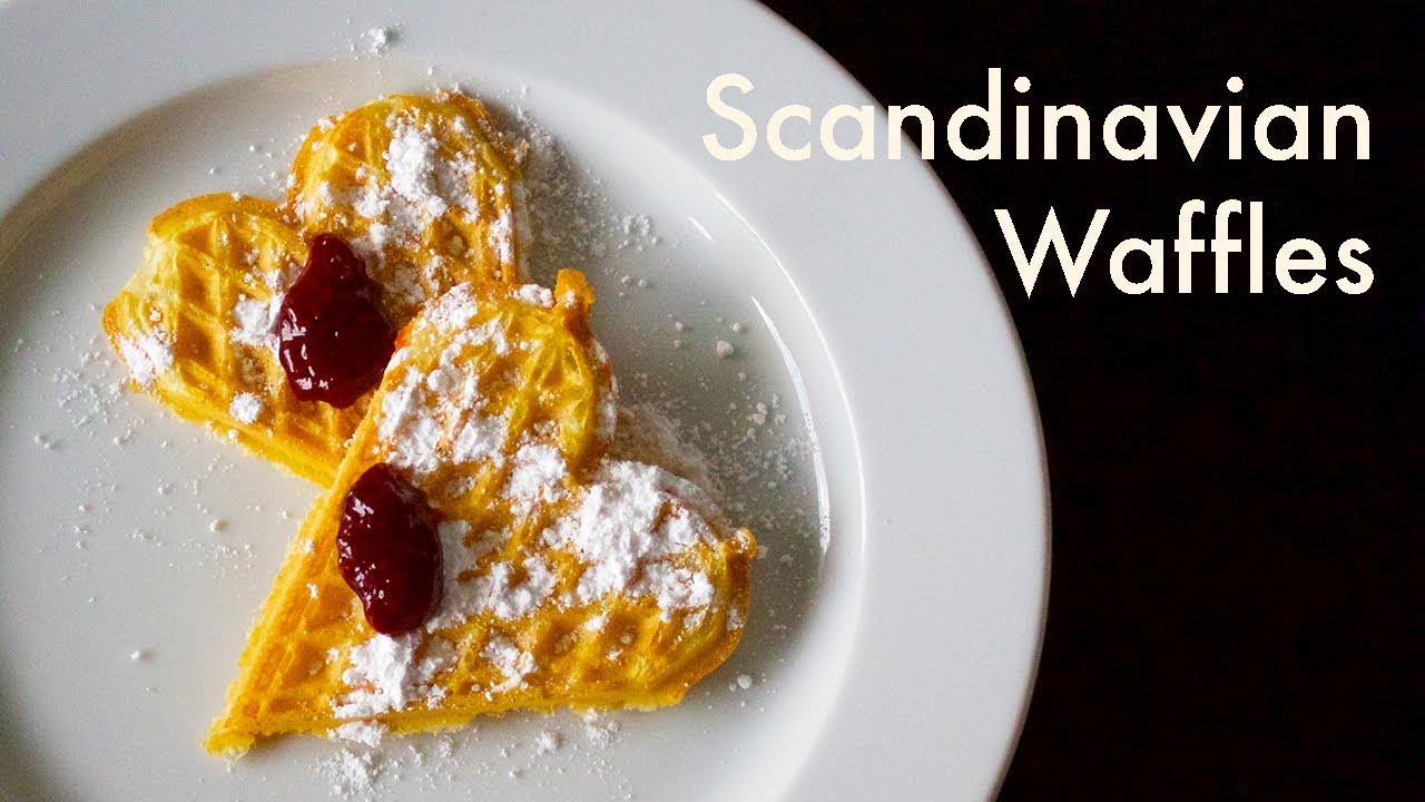 Danish Waffles with Powdered Sugar & Jam | Danish Traditions | ASMR Cooking | In Carina's Kitchen