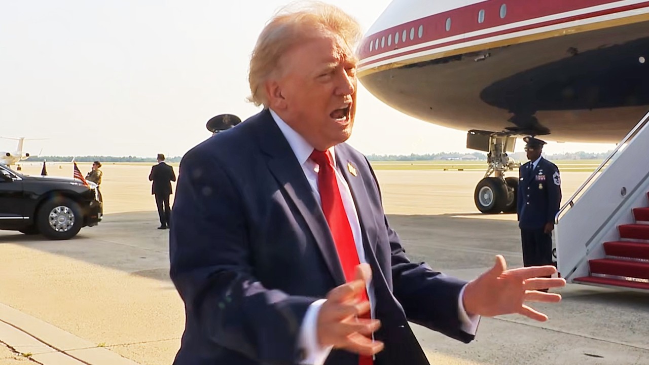 Trump has DISASTER takeoff in new plane