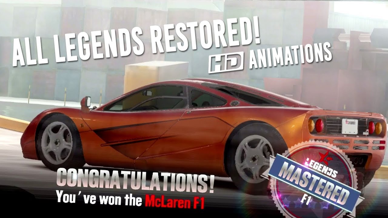 CSR Racing 2 | All Restored Legends Animations! + McLaren F1 Delivery & Stage 5 Tune!
