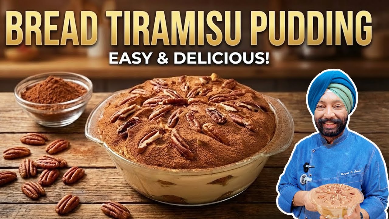 Master the Easy Bread Tiramisu Pudding with Chef Harpal Singh - No Baking Required!