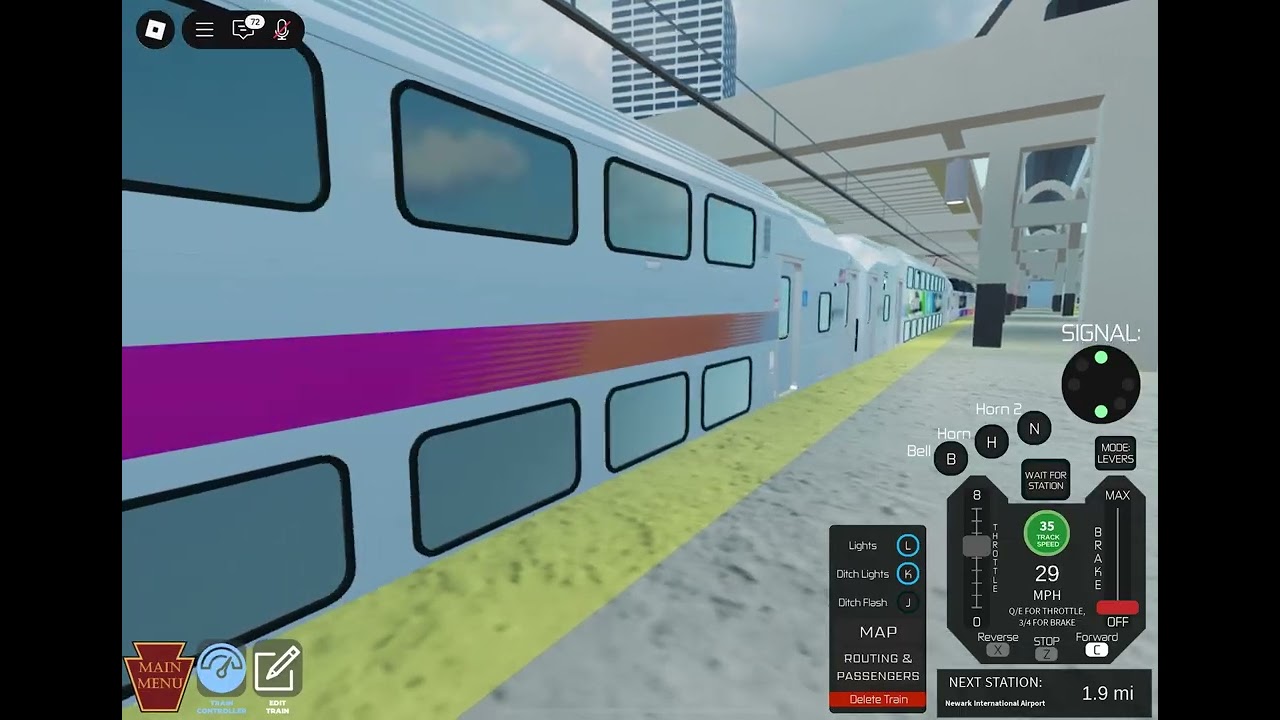 Railfanning NJT ALP-45 w/ all bi level train 