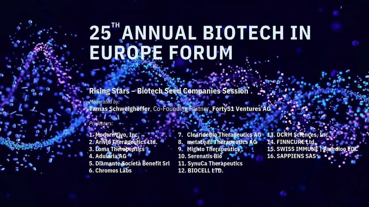 Rising Stars - Biotech Seed Companies Session @ Sachs_BEF