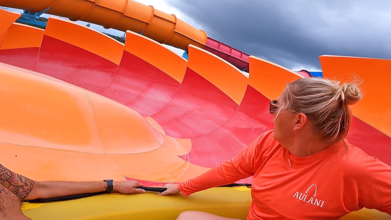 Adventure Island Rainy Day Water Park Fun! | Exclusive Sneak Preview Of New Slides Coming In 2022!
