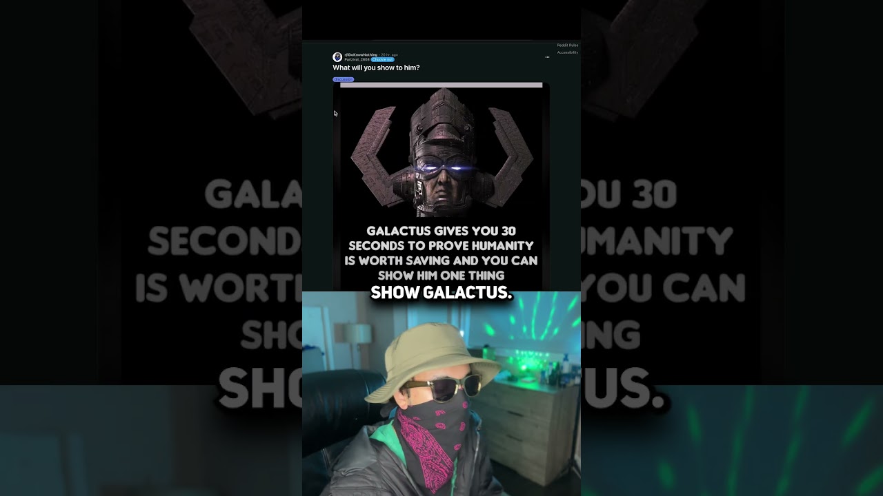 Show Galactus 3 Things, or He Destroys Everything