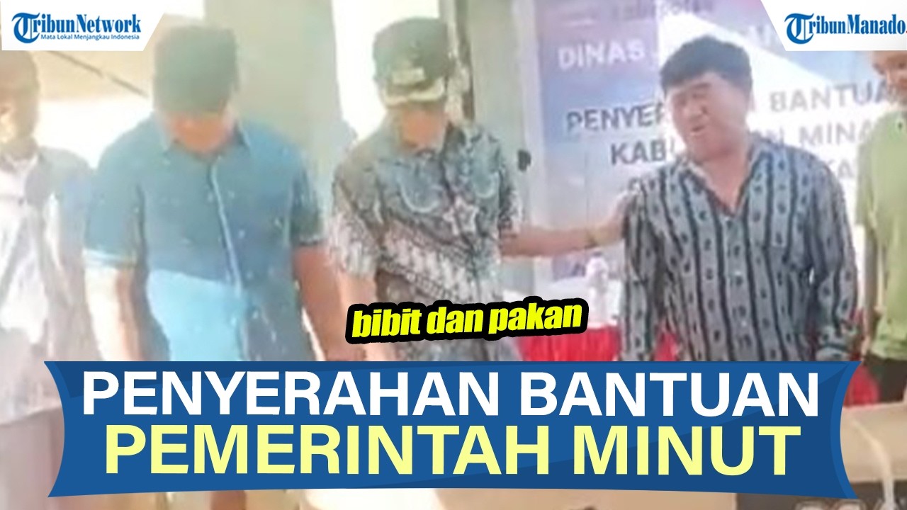 PENYERAHAN BANTUAN BIBIT DAN PAKAN OLEH PEMERINTAH MINUT