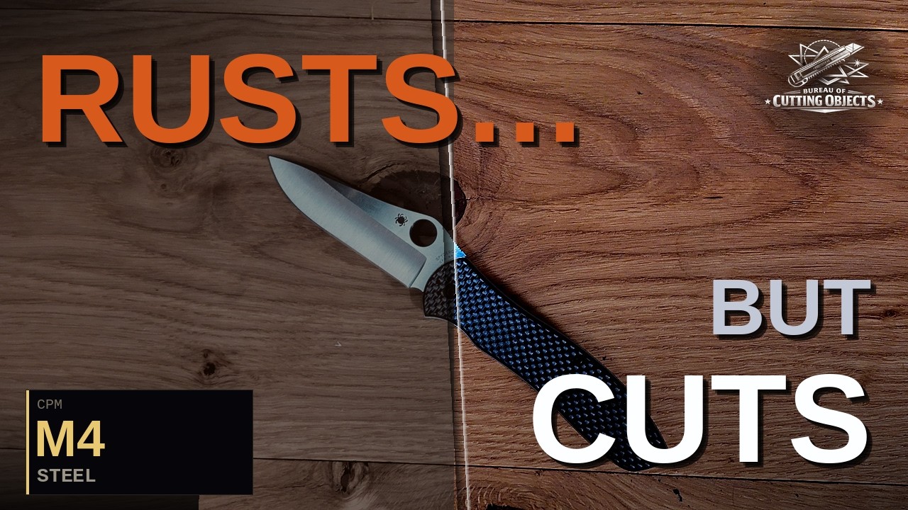 Why M4 Steel Cuts So Well (Even Though It Rusts)  #KnifeSteel