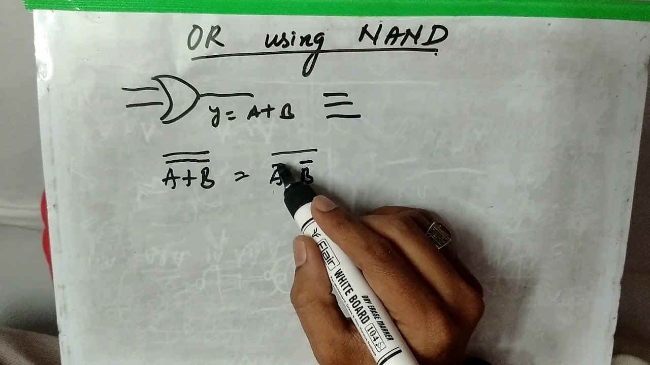как реализовать логический элемент ИЛИ с использованием вентиля NAND