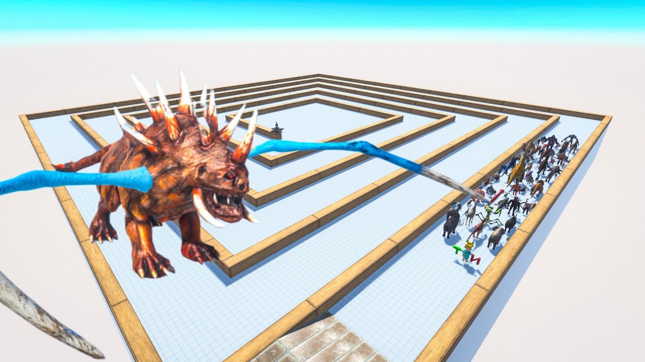 Escape From Alien Hellhound - Last Survivor - Swirl Course | Animal Revolt Battle Simulator