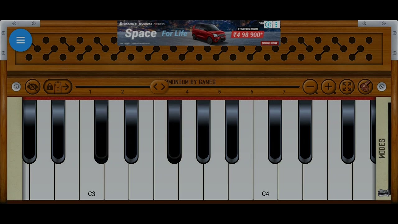 Mujhe Das Bana Kar Rakh Lena Harmonium Tutorial | Easy Notes | Beginners