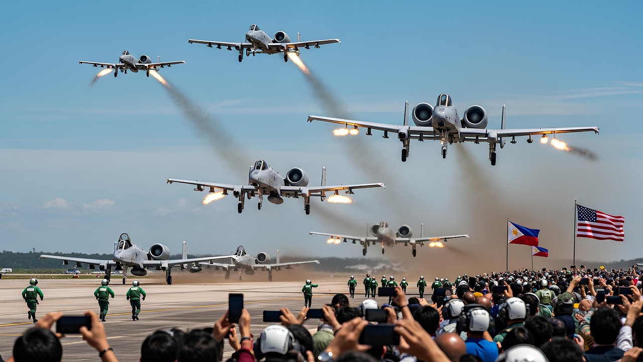 Philippines shocked!! US A-10 Thunderbolt aircraft arrive at Clark Air Base!