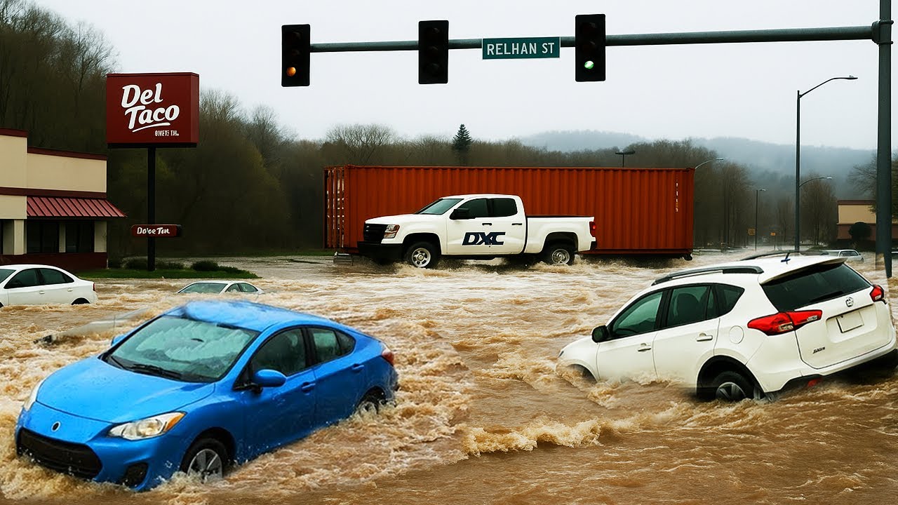 Massive Flooding Hits South Africa ! 🌊 Streets Turn Into Rivers, Cars Submerged in Durban