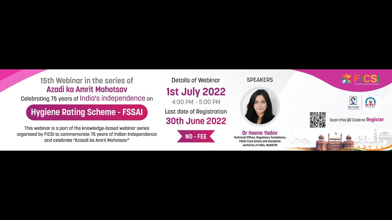 Webinar on Hygiene Rating Scheme - FSSAI