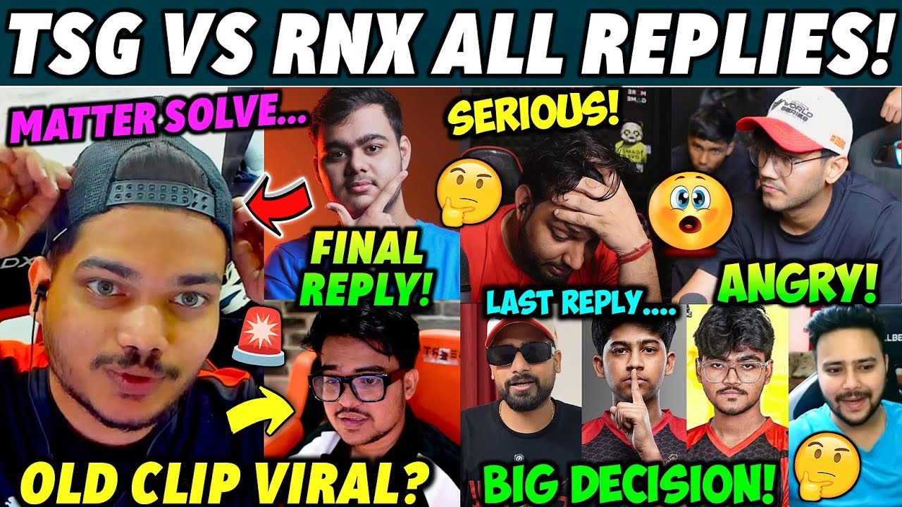 MATTER SOLVE? - All REPLY 🥵, TG Esports Big Decision 🤔, Pahadi Angry & Jonty Serious Reply 💔