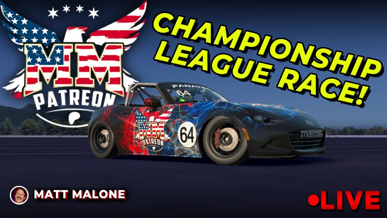 Patreon Season 2 Championship Race at 11:30 CST