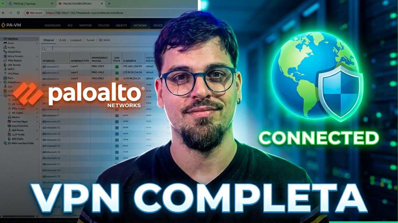 GlobalProtect VPN Paloalto passo a passo (NGFW 2025) - Portal, Gateway, Certificados e Teste