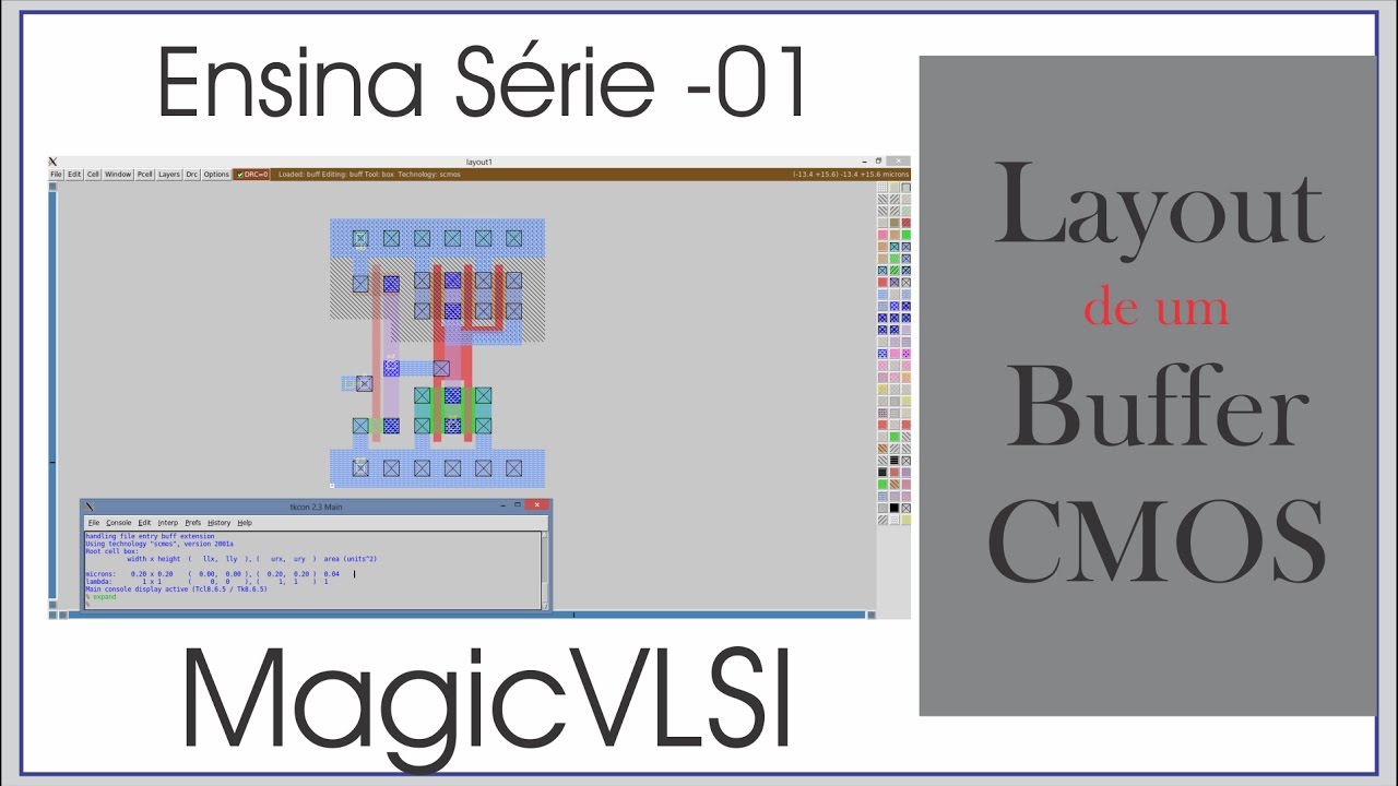 Bobsien Ensina S01E11 - Layout de um Buffer CMOS