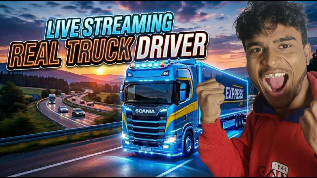🔴ETS2 Daily LIVE Day 28 ll Real Truck Driver Life: Raat Bhar Non-Stop Driving! 🚛💨 ❄️