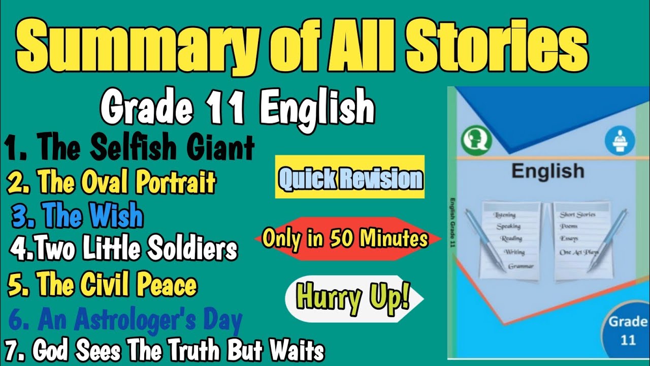 Summaries of All Stories-Grade 11 Compulsory English/Teach Nepal/Bidur Neupane
