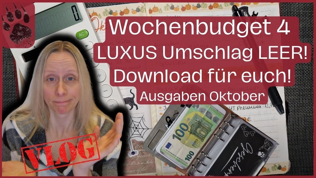 SPAREN Wochenabschluss 4 Oktoberbudget 😨 Urlaub & NEU für EUCH #umschlagmethode #budgetplanung #vlog