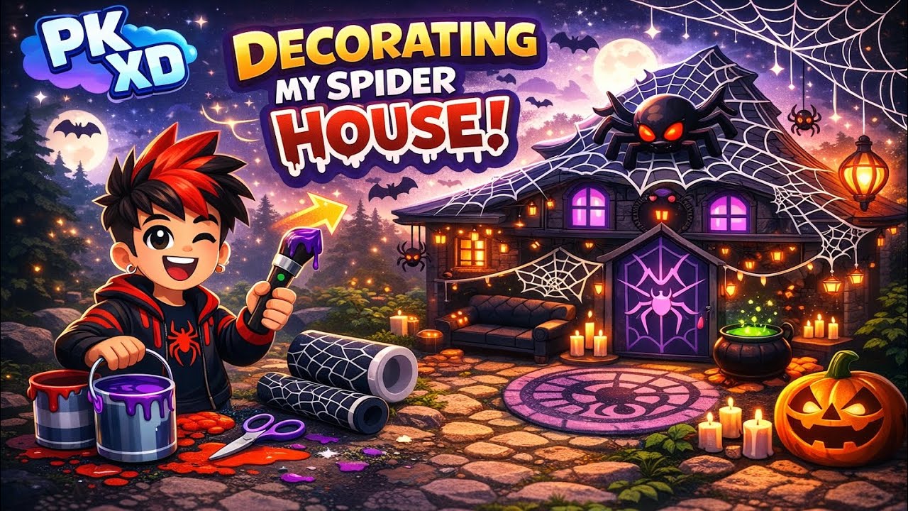 Decorating my spider house in pk xd