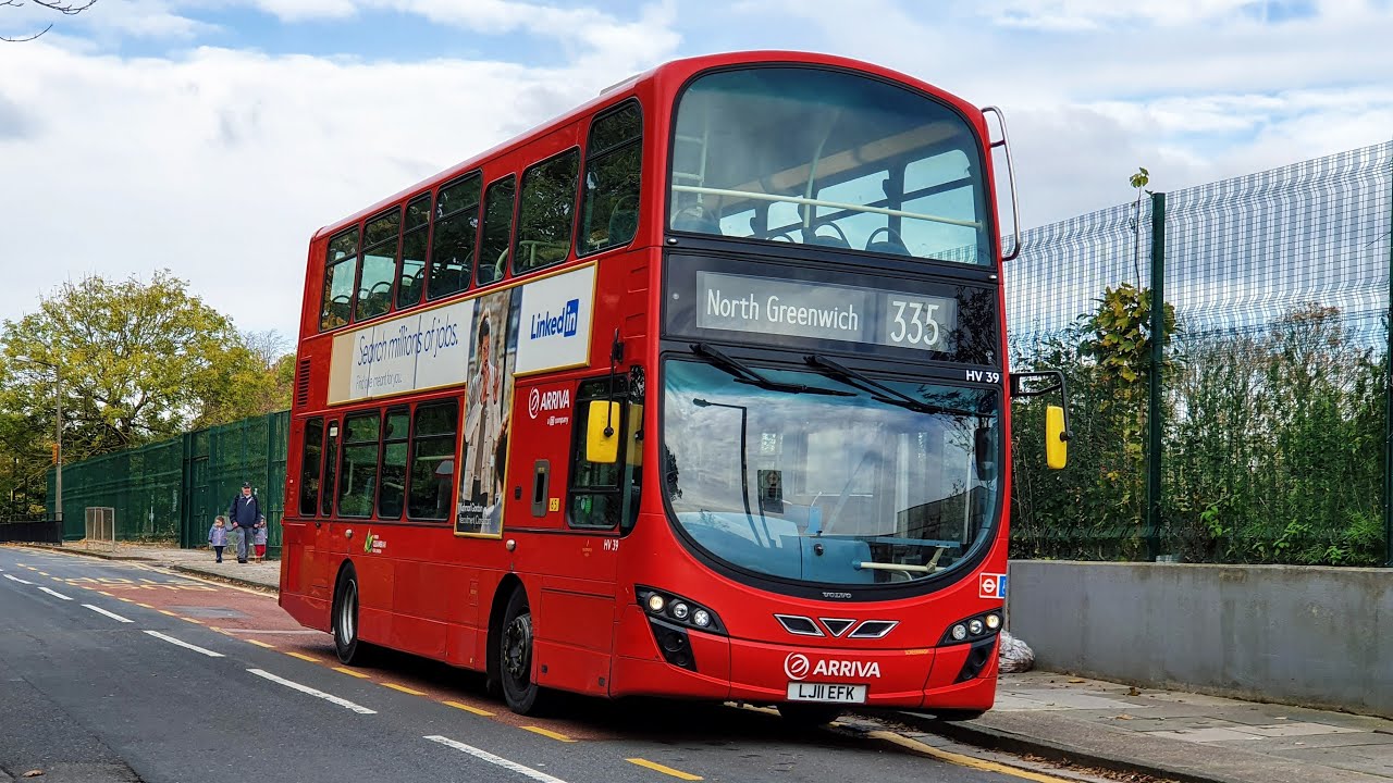 Journey on London Bus Route 335 - HV39 (LJ11EFK)