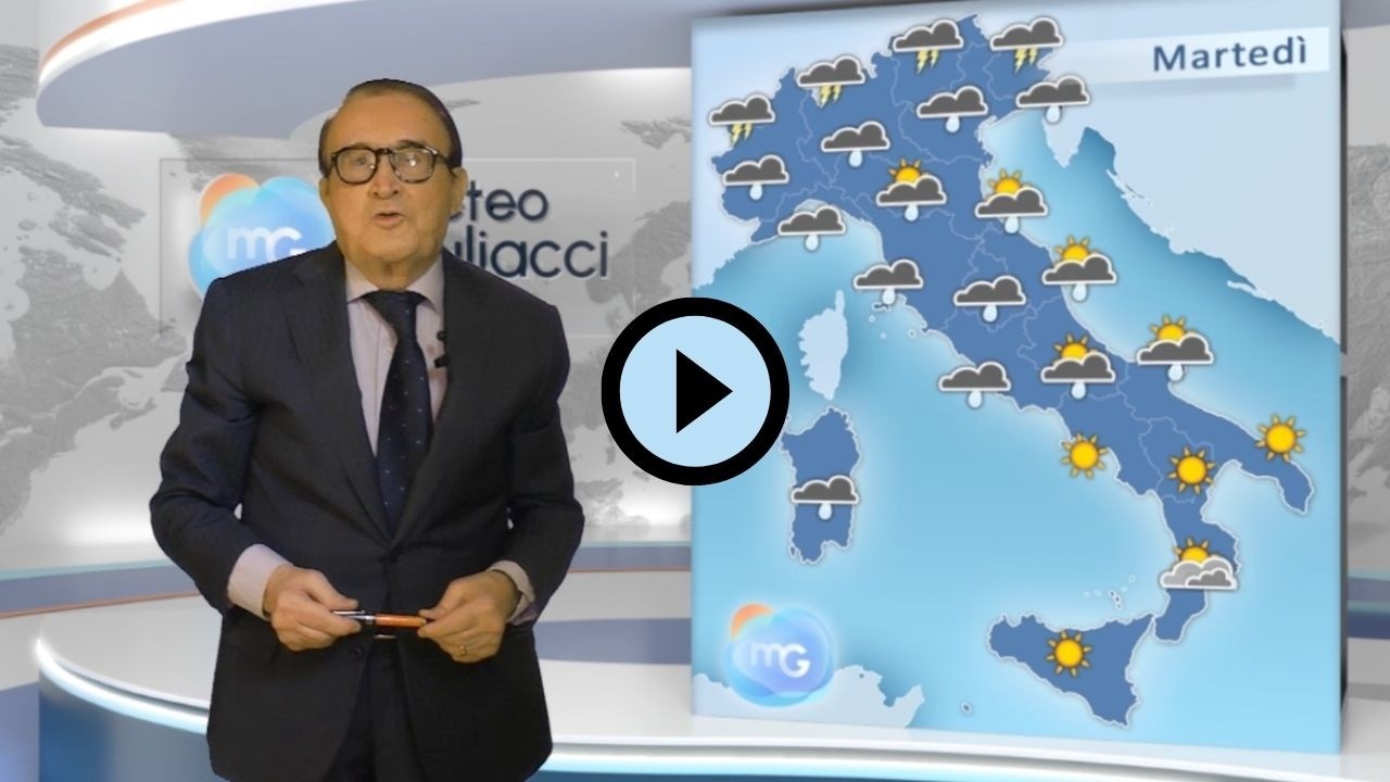 Previsioni meteo per marted&igrave; 6 maggio. Maltempo al Centro e al Nord