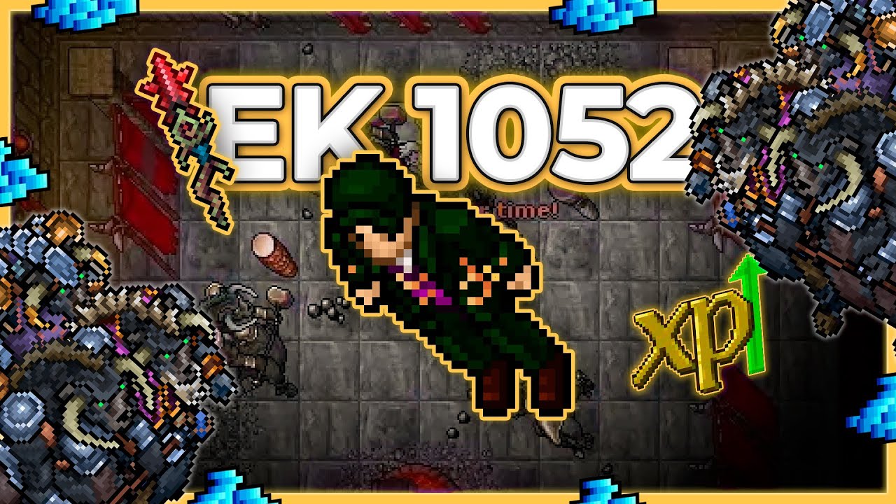 EK 1052 Hunt Solo Bulltaur Lair 8.2kk/h Raw + 2.4kk Profit - Tibia Hunt [14.12] #tibia #tibiahunt