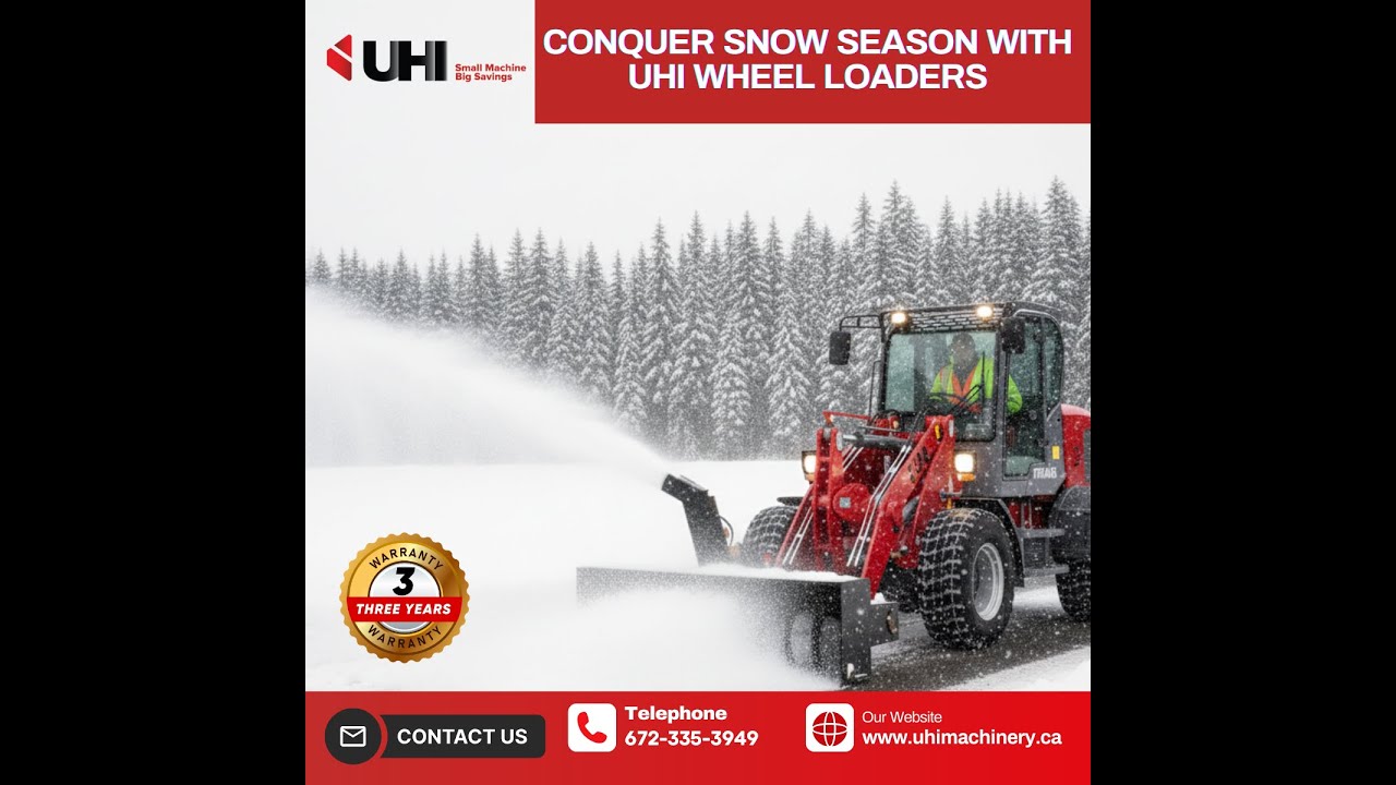 Clear Snow Like a Pro | UHI Wheel Loader Winter Solutions
