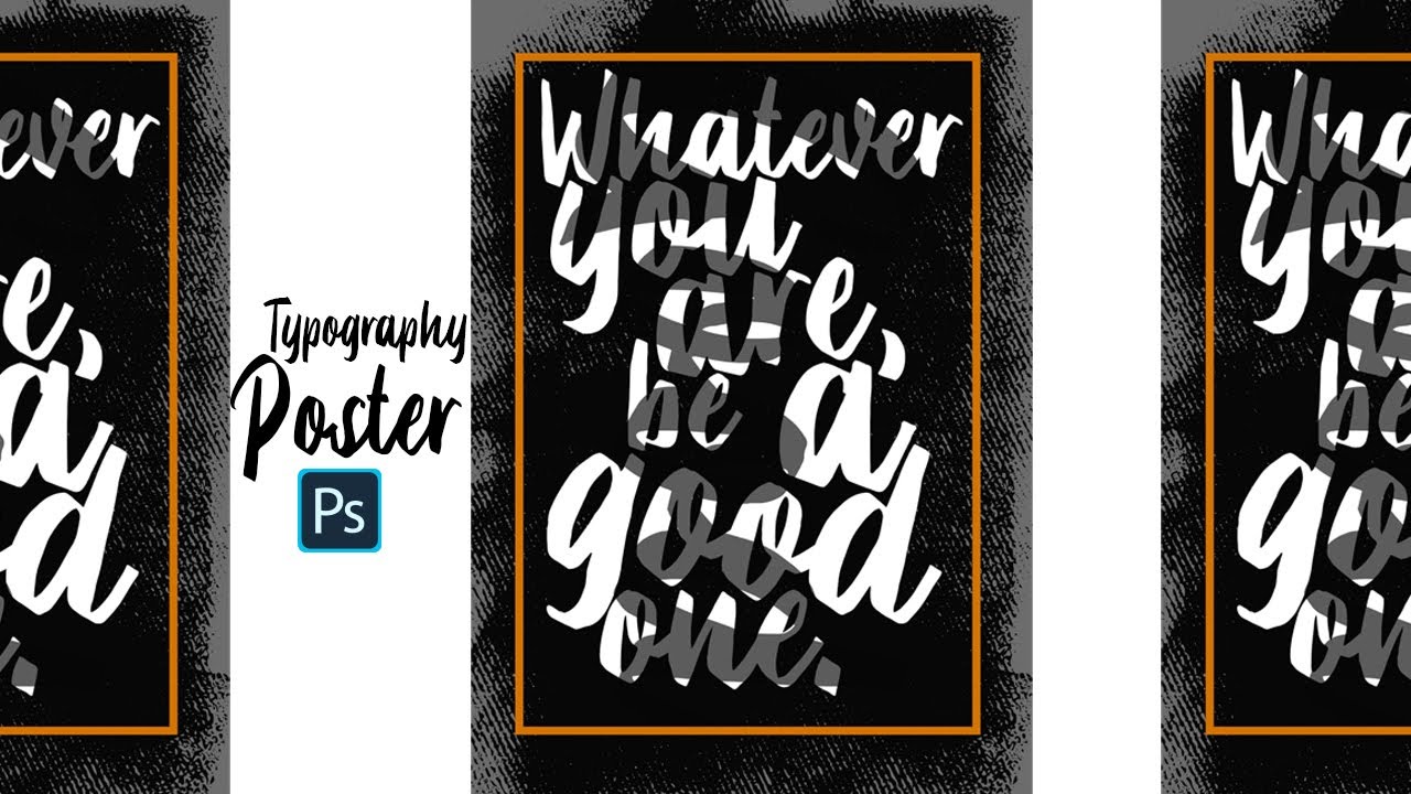 How To Design Typography Poster Design In Photoshop | Typography Poster EP 1 | GauravGraphics