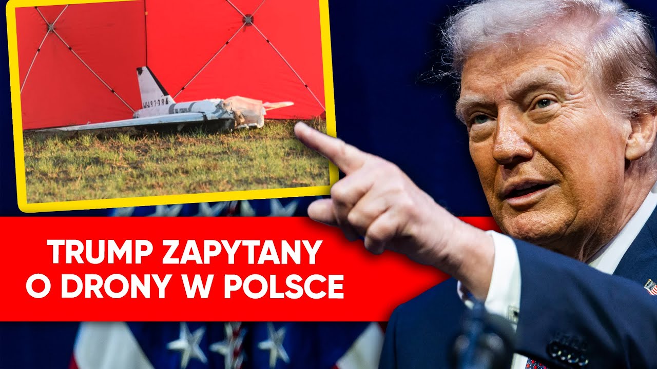 Rosyjskie drony w Polsce. Trump zaskakuje reakcją